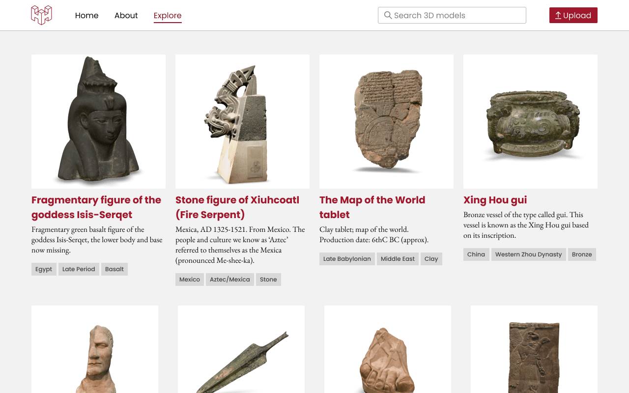 Heritage Hub gallery page