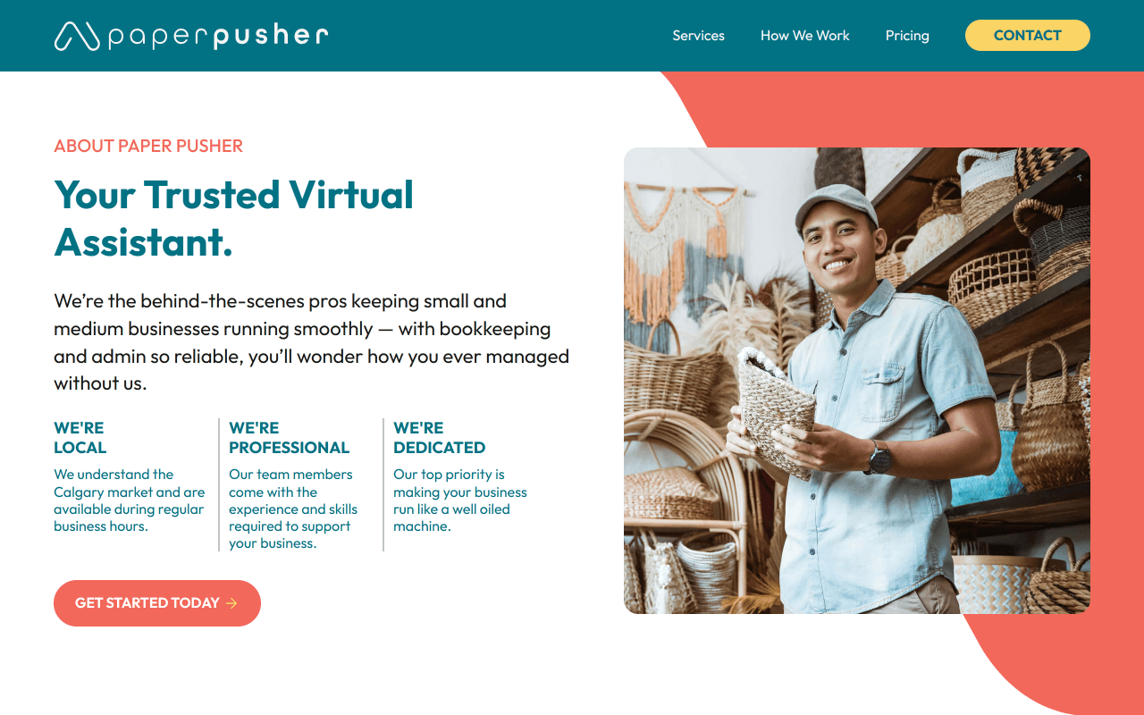 Paper Pusher about section