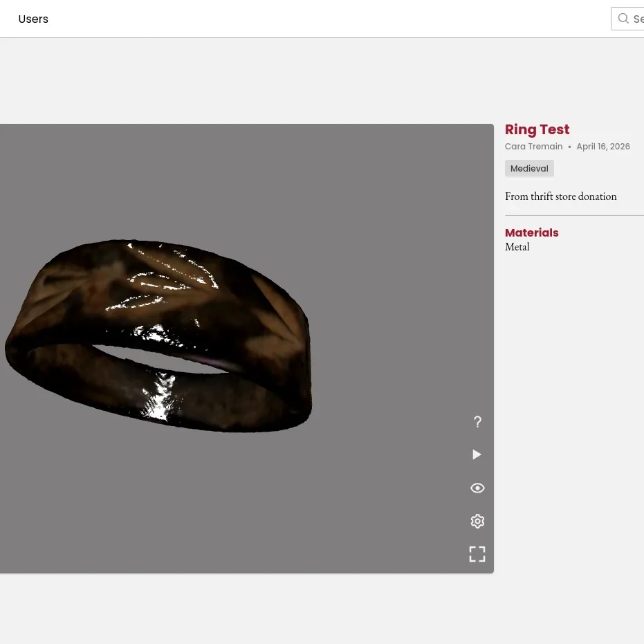 3D model visualizer with different model and background colour.